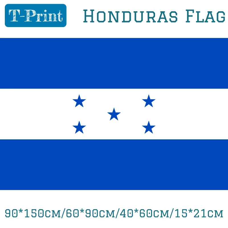 

Free shipping 90*150cm/60*90cm/40*60cm/15*21cm Honduras Flag Polyester Celebration Decoration Free Shipping