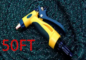 

50FT Multipurpose triple Extendable elasticity Magic Garden Hose Car Washing Water gun Watering Kits