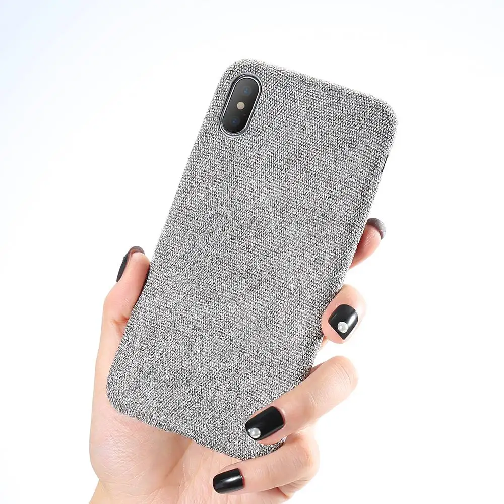 Light Gray KISSCASE Pure Lightweight Case For iPhone XS Max Cover Ultra Thin Soft Cloth Shell For iPhone 6S 6 7 8 Plus X XR 11 Pro Max Case - Цвет: Light Gray