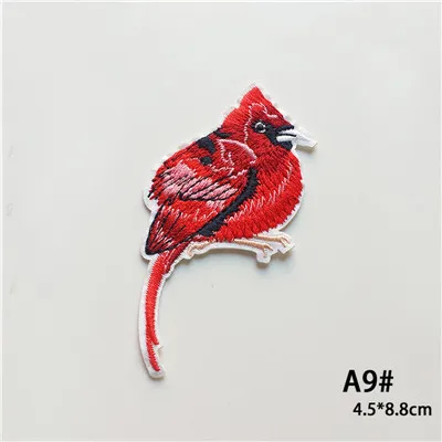 STYLE A09 Maxsin забавная птица патч Цветочная вышивка железные нашивки для аппликация на одежду DIY Шляпа Пальто Платье Брюки аксессуары тканевая наклейка - Цвет: STYLE A09