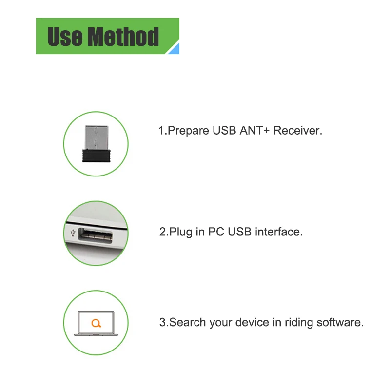 Мини-адаптер ANT+ usb-флешка адаптер ANT USB флешка адаптер портативный для Garmin для Zwift для Wahoo Велоспорт Garmin Forerunner