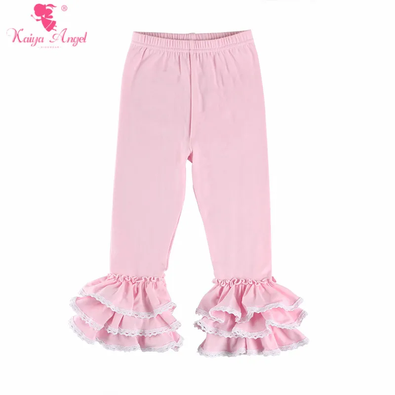 KY-JSK-025-2 Kaiya Angel/модные детские кружевные леггинсы с оборками осенне-зимняя хлопковая одежда для маленьких девочек вечерний комбинезон принцессы ярких цветов - Цвет: KY-JSK-025-2