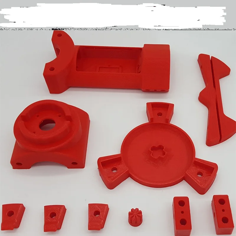 

3d printing service BQ Ciclop 3d scanner printed parts PLA red color