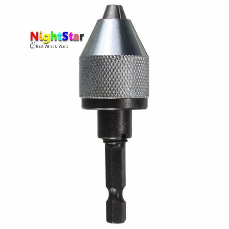 

Keyless Drill Chuck 0.3 - 6.5mm Clamping range Driver Tool Accessories Keyless Adapter Impact Hex Shank Drill Chuck