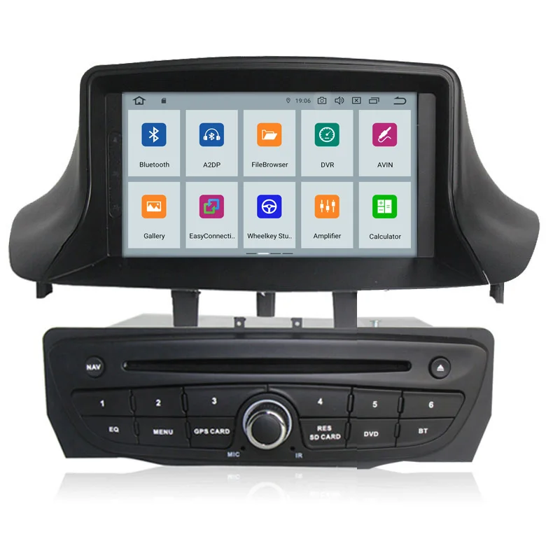 " Android 9,0 система автомобильный DVD сенсорный стерео для Renault Megane 2009- wifi OBD DVR SWC Carplay SD BT 4 K видео 2+ 16G ram AUX 4G