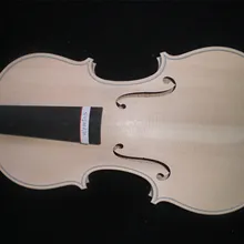 Белая скрипка 4/4 нелакированная скрипка с цельной кленовой спинкой хороший звук WH0505# эбеновый гриф ель Топ