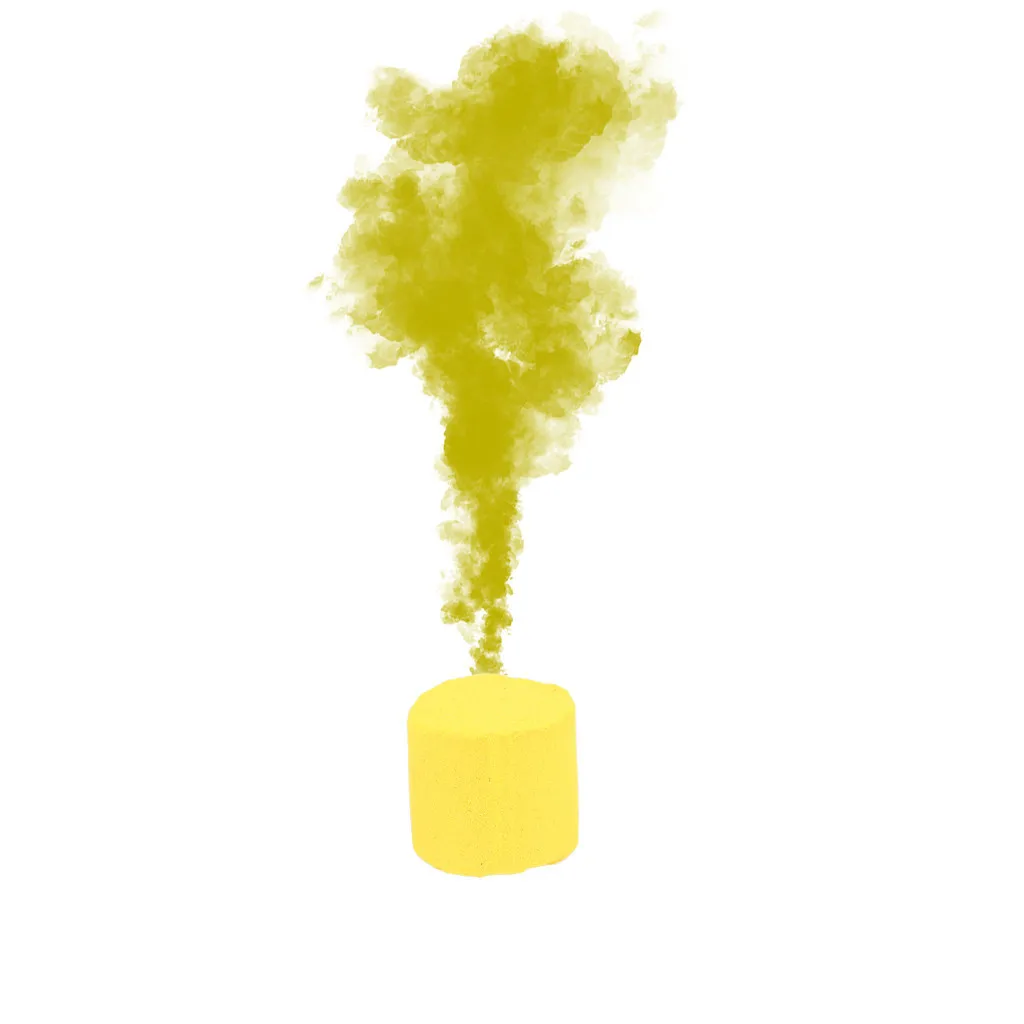 Smoke Cake Colorful Spray Smoke Effect Show Round Bomb Party Stage Studio Photography Props Magic Light Fog Smoke Cake Maker - Цвет: Yellow