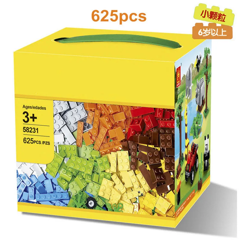 Wange 58231 625 Pcs Bulk Brick Building Blocks 625pcs DIY Creative