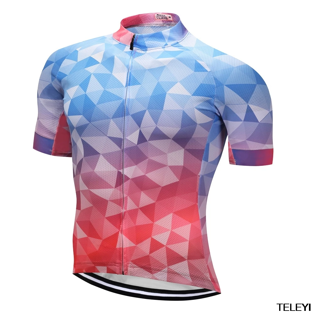 1 Teleyi Мужская дышащая велосипедная Джерси Mtb велосипедная одежда велосипедный велосипед Джерси короткие рубашки Ropa Ciclismo Maillot - Цвет: 1