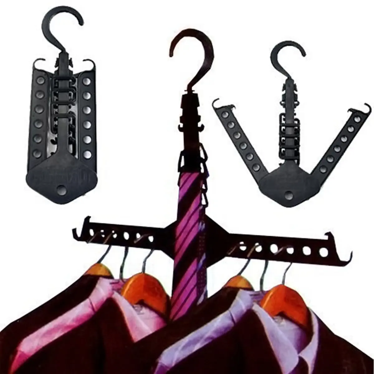 

1pcs Multifunction Dual Magic Foldable Hanger for Clothes Organizer Hook and Clothes Hanger Closet Drop ship