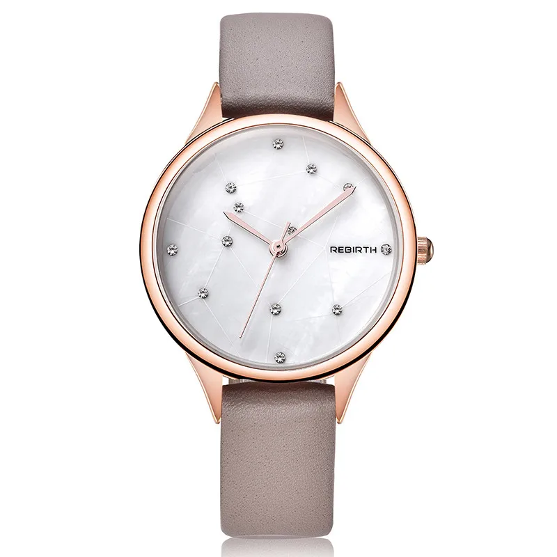 Grey White Изысканный горный хрусталь Astrolabe Дизайн Женские часы новые модные роскошные женские кварцевые наручные часы Montres Femme часы подарки - Цвет: Grey White