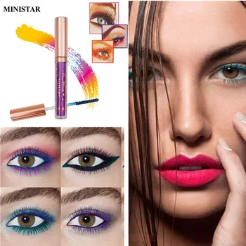 

Colorful Eyelashes Mascara Waterproof Long Lasting Makeup Cosmetics 3D Eyelash Mascara for Eyes Lashes Blue Purple White Color
