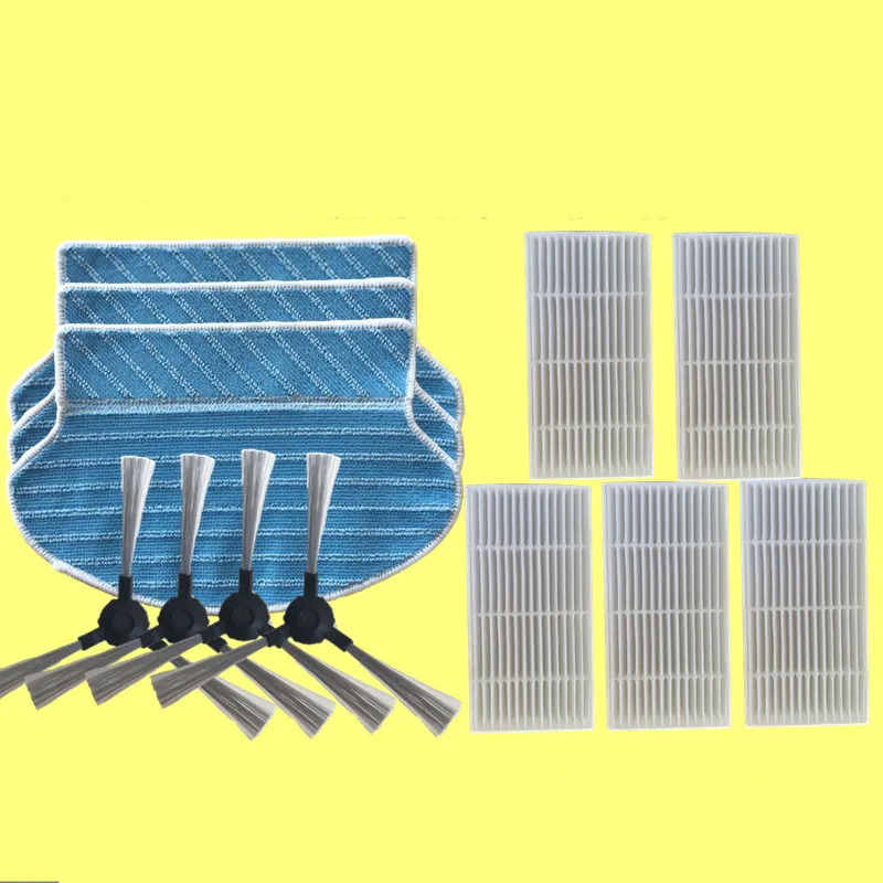 Applicable for Proscenic 780T/780TS/JAZZ/KAKA/SUZUKA Vacuum Cleaner Parts 5pcs HEPA Filter +3pcs Mop Cloth +4pcs Side Brush Applicable for Proscenic 780T/780TS/JAZZ/KAKA/SUZUKA Vacuum Cleaner Parts 5pcs HEPA Filter +3pcs Mop Cloth +4pcs Side Brush