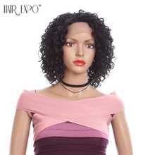 Кудрявые кудрявые парики на кружеве, термостойкие синтетические парики на шнурке для ежедневной носки, мягкие бесклеевые волосы, замена волос, экспо-город