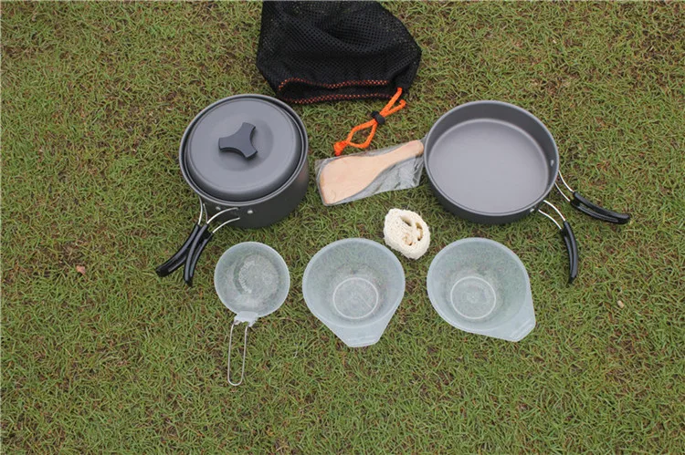 4 unids/lote grado alimenticio Limpieza bola utensilios de cocina Limpieza cepillo al aire libre camping picnic cocina pot set vajilla Accesorios