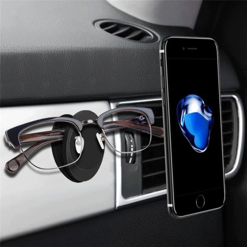  Auto Magnet Telefon Halter Air Outlet Halterung Gläser Clip Starke Magnetische Paste Typ Schlüssel 