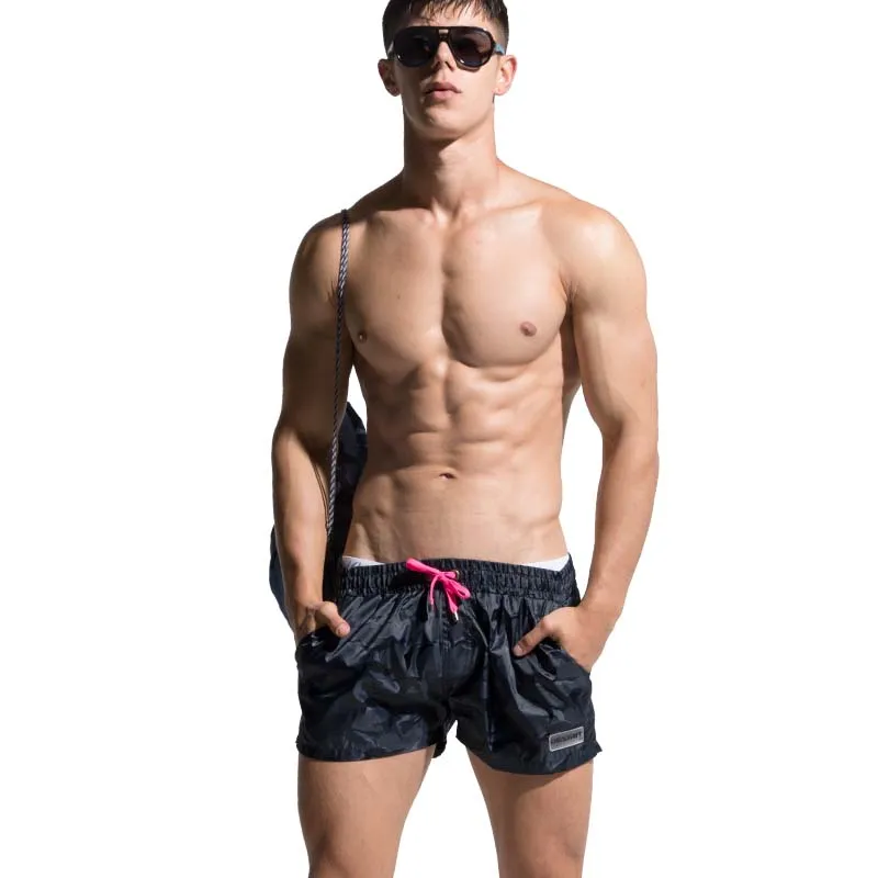 

Desmiit Beach Shorts Men Swimwear Liner Mesh Sweat Swimming Trunks Swimsuits Sexy Camo Mens Bathing Suits Quick Dry Surf Bermuda