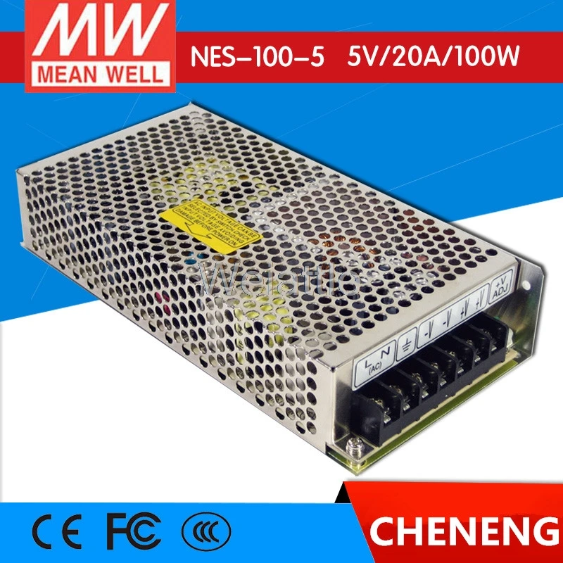 

MEAN WELL original NES-100-5 5V 20A meanwell NES-100 5V 100W Single Output Switching Power Supply