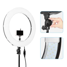 Meking Caméra Photo Vidéo 18 “extérieur 55 W LED Light Ring 5500 K Dimmable Photographie Anneau Vidéo Lumière pour Caméra Remplir Lumière
