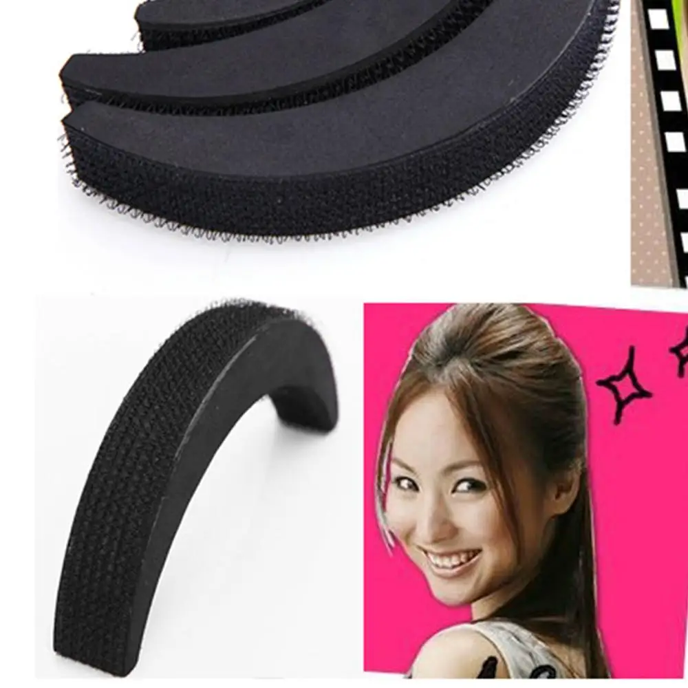 

3pcs Hair Base Bump Insertion Tool Styling Volume Princess Styling Crescent Modelling Hair Paste Sponge Pad For Hair Accessories