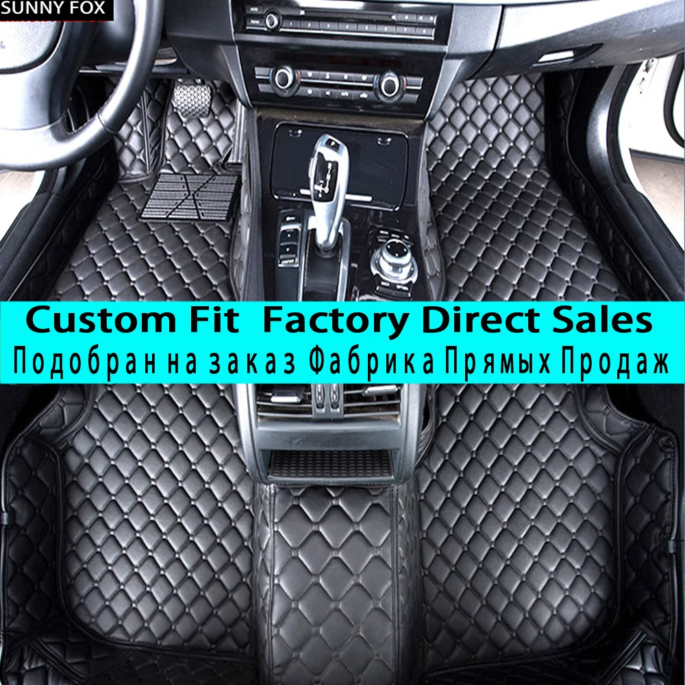 

SUNNYFOX Car floor mats for BMW 5 series E39 E60 E61 F10 F11 F07 GT 520i 525i 528i 530i 535i 530d 5D carpet liners(1996-now)