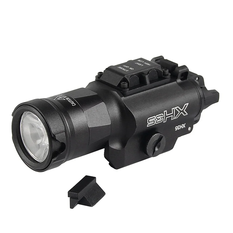 XH35 Ultra High Weapon Light 1000 Lumens Dual Output White LED Adjustable Tactical Flashlight Brightness & Strobe  Adjustment (5)