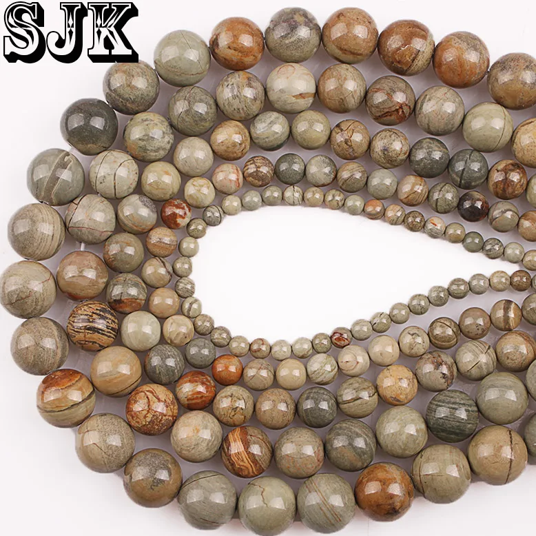 

Beads Natural Silver Astrophyllite Stone Round Beads 4 6 8 10 12MM DIY Fashion Beads For Jewelry Making Women Accessories