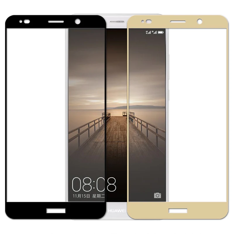 Закаленное стекло 9H 3D для Huawei Mate 10 Pro полноэкранная Взрывозащищенная защитная