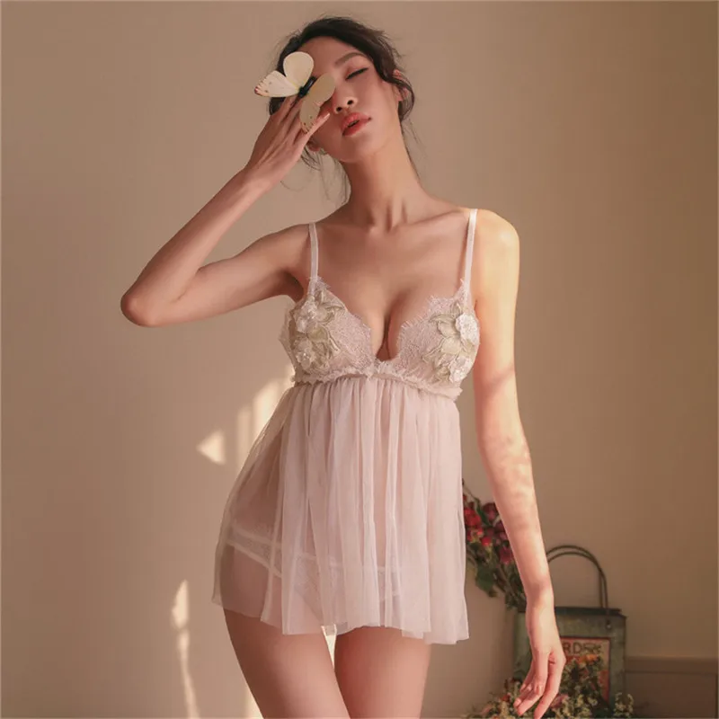 

Women Sexy Lingerie Lace Babydoll Sexy Porno Underwear Dress Transparente Erotic Lingerie Porno Costumes Sexy Babydoll Sleepwear