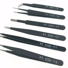 Продвижение набор пинцетов Мода 6 шт BGA прецизионный Антистатический пинцет пинцеты из нержавеющей стали ювелирный инструмент