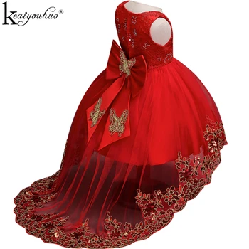 

New Vestidos Summer Girls Dress 2019 Costumes For Kids Princess Dresses For Girls Teenagers Wedding Dress Lace Children Clothing