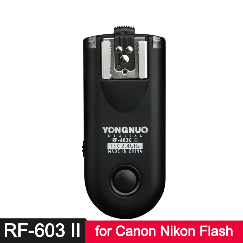 

YongNuo RF-603C RF-603N II Wireless Flash Trigger Transceiver for Canon 5D III 7D 50D 1DSMKIII Nikon D7200 D5300 D3100 D800 D90