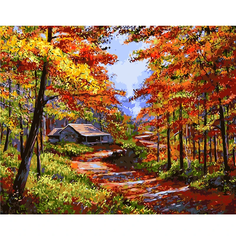 Fall Landscape Oil Painting