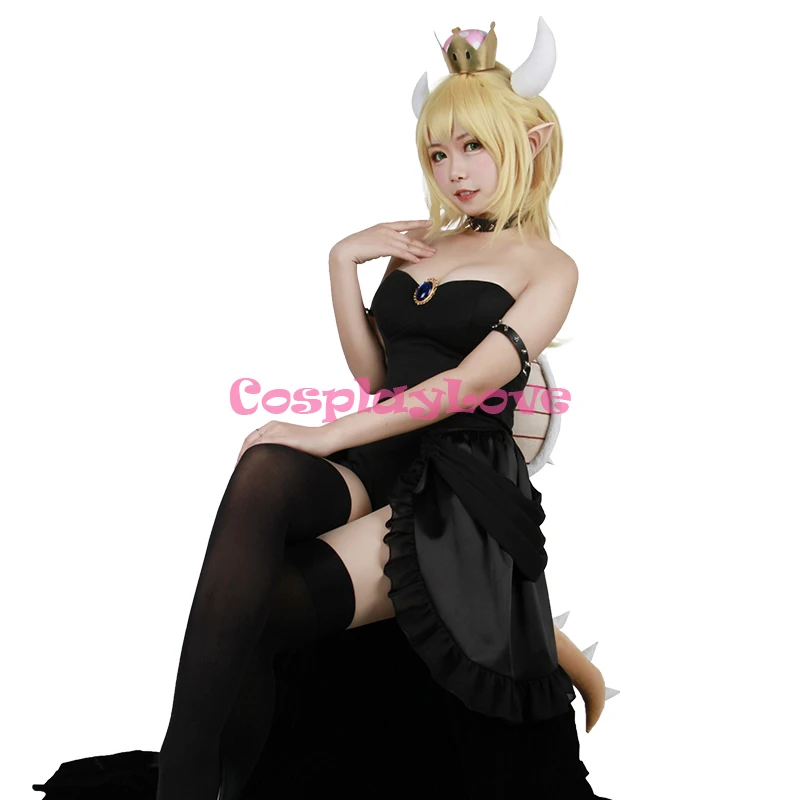 Костюм для косплея «Любовь Супер Марио Одиссея»; Kuppa Hime Bowsette; платье принцессы; Kuppa Koopa; карнавальный костюм на Хэллоуин