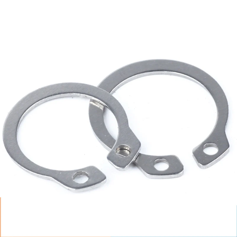 KuierShop 10pcs 304 Stainless Steel External Circlip Retaining Shaft Snap Rings 22mm TM 