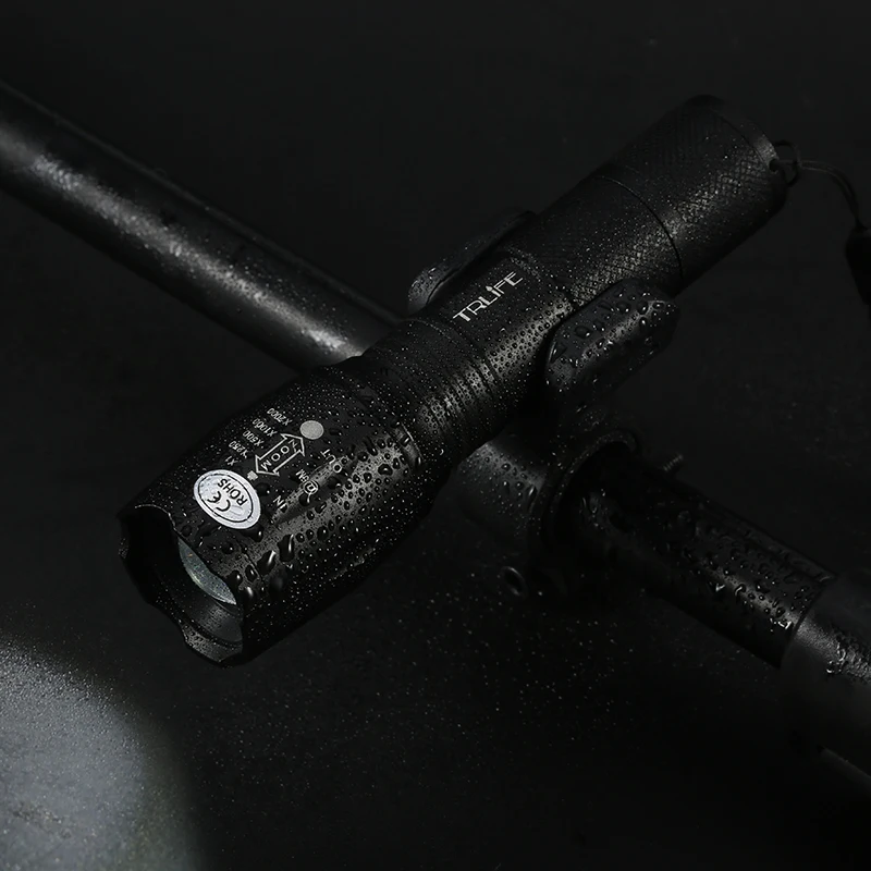 

Super light L2 LED 6000 Lumens Outdoors Led Torch LED Flashlight for bicycle Torch Bike Light Zoomable Focus lamp