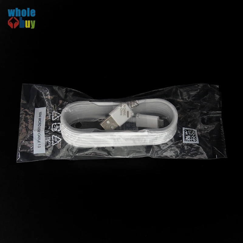 300pcs/lot High speed 1.5m White Round Inner Bracket Data Cable Micro USB Data Sync Fast Charger Cable For Samsung note4 note5