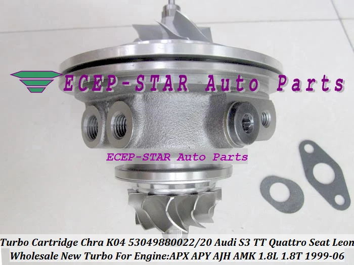 Turbo Cartridge CHRA Turbocharger K04 53049880022 53049880020 For AUDI S3 TT Quattro Seat LEON 1.8T 1999-06 APX APY AJH AMK 1.8L (5)