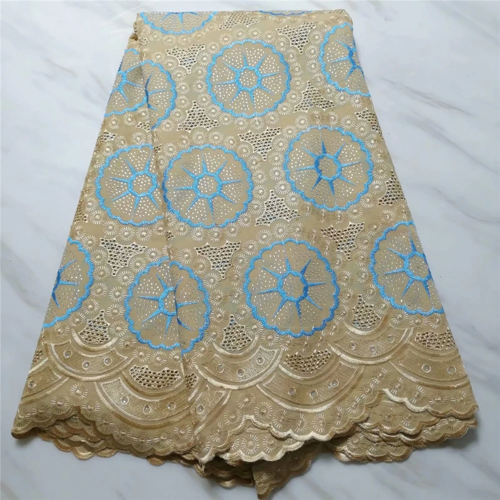 

Soft African Dry Lace Fabric Swiss Voile With Stones Swiss Cotton Lace High Quality 2019 Lace Fabrics For Wedding