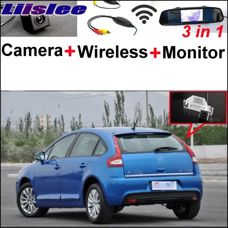 

Liislee 3 in1 Special Rear View Camera Wireless Receiver + Mirror Monitor Parking System For Citroen C4 C-Triomphe C-Quatre Sega