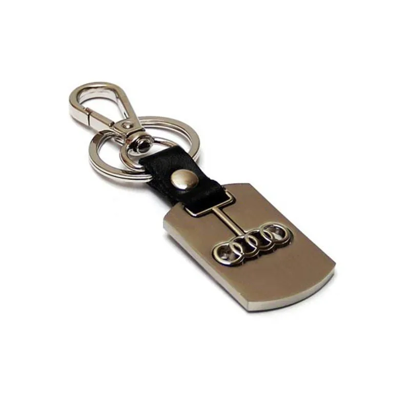 

Audi Emblem Keychain Logo Fashion Titanium Double Symbol Sign Badge Logotipo Quality Metal Alloy Nice Gift for Man Woman 0496