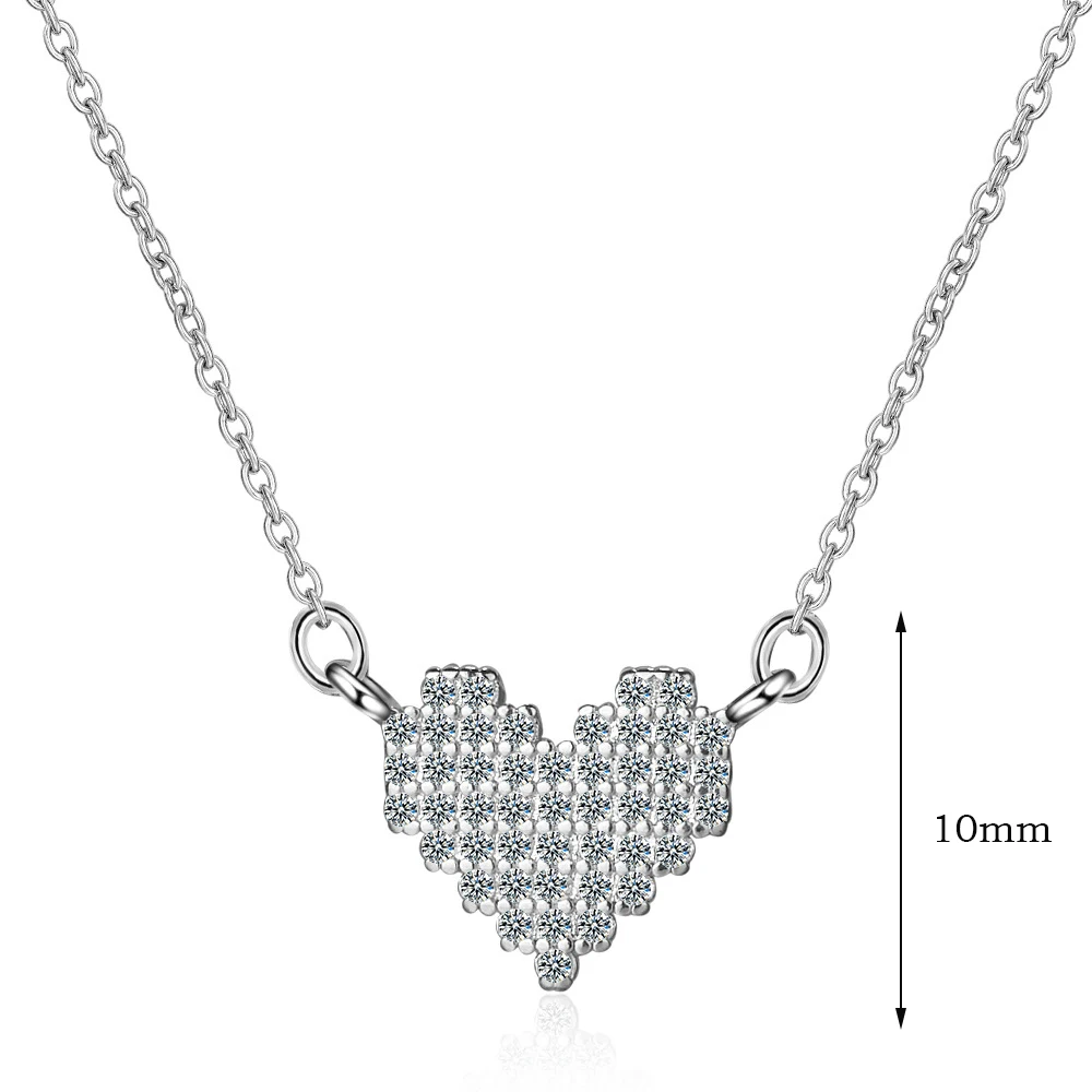 heart cubic zirconia necklaces jewelry (7)
