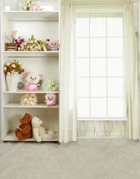 

Vinyl Background for photo White window shelf photo backgrounds fabric lovely toys Background for photo backdrops photo studio