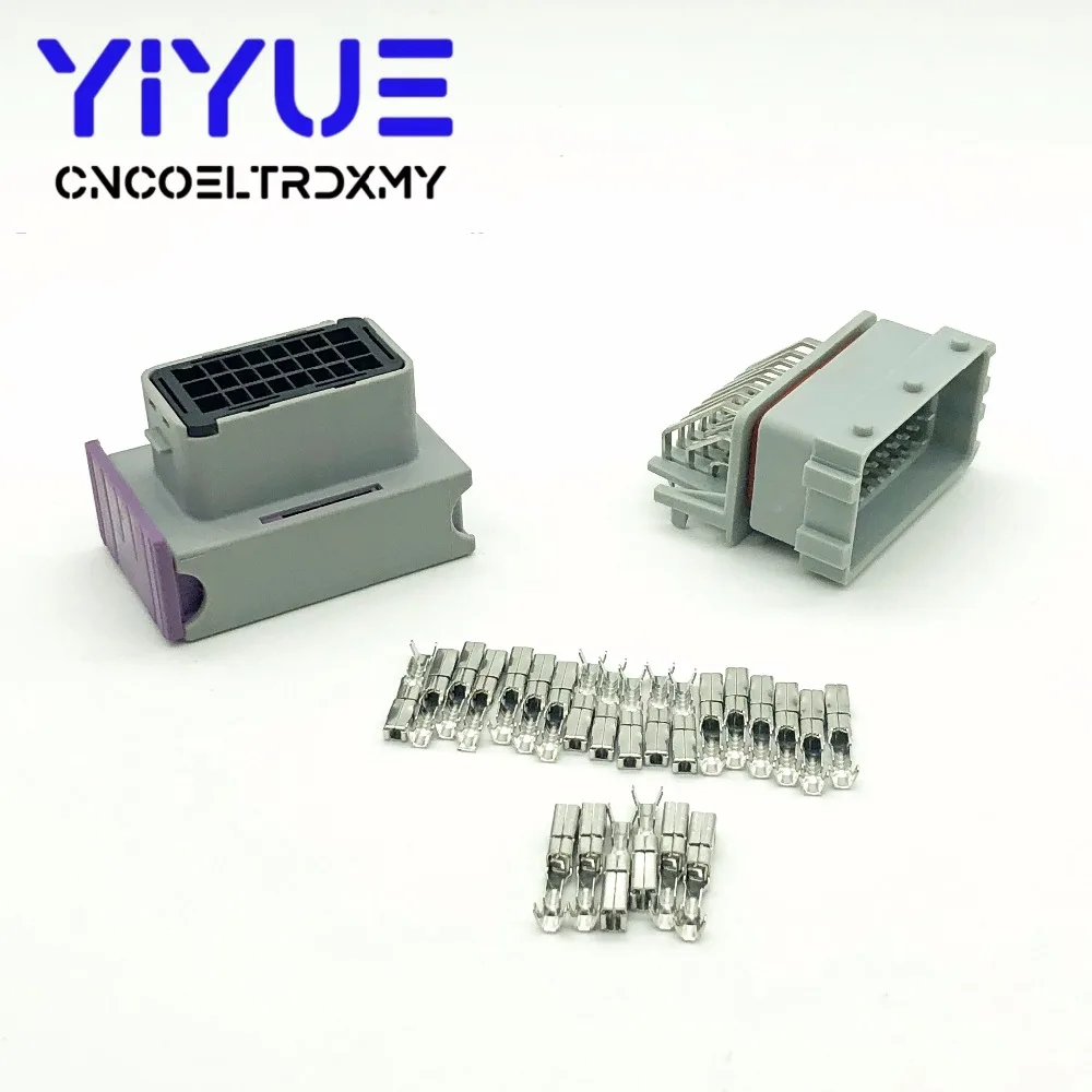 24 pin ecu automotive male and female connector 211PC249S80005 HCCPHPE24BKA90F (2)