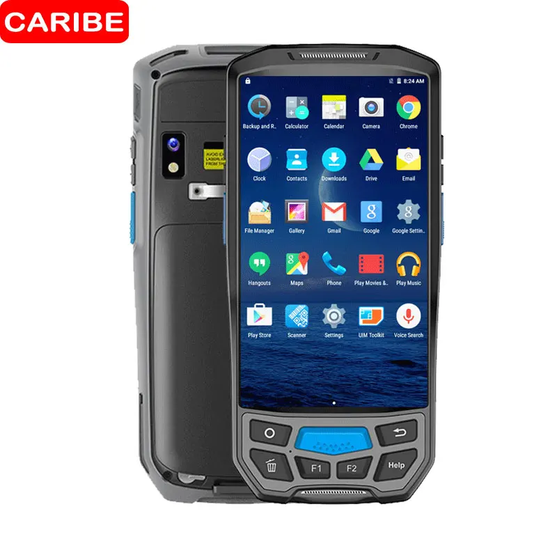 CARIBE PDA الباركود ماسحة ماكينة نقاط بيع بنظام أندرويد مع قارئ اتصال المدى القريب شاشة تعمل باللمس المحمولة CARIBE PDA الباركود ماسحة ماكينة نقاط بيع بنظام أندرويد مع قارئ اتصال المدى القريب شاشة تعمل باللمس المحمولة