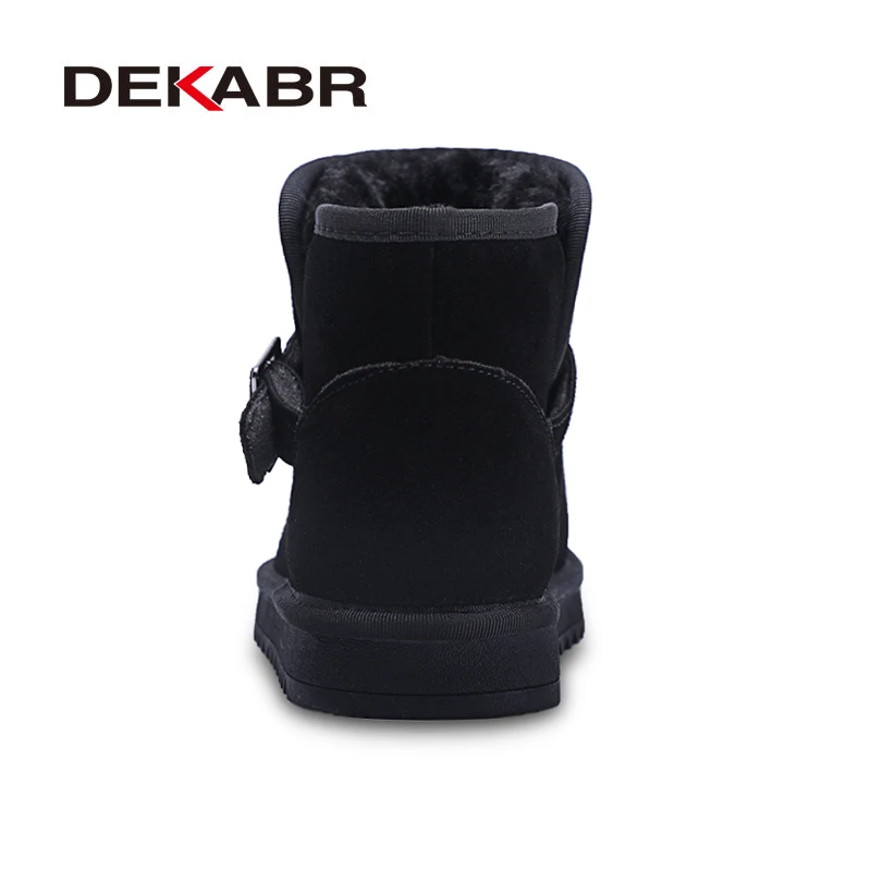 Scarpe Stivali Suede Inverno alla 47 Genuine caffè Breve Donna ~ da Peluche Nero Dekabr neve caviglia Plus 35 Cinturino Size cammello grigio Cow Marca calde fibbia nCw85wxZ