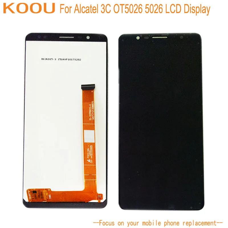 ЖК-дисплей для Alcatel 3C OT5026 5026 кодирующий преобразователь сенсорного экрана в сборе