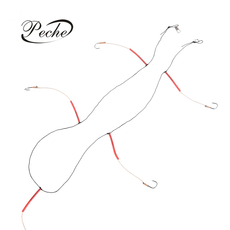 Peche Fishing Hooks String Hooks Rigs Swivel Lines Pesca High Carbon Steel Fishhooks with 5 Small Hooks Peche Fishing Hooks String Hooks Rigs Swivel Lines Pesca High Carbon Steel Fishhooks with 5 Small Hooks