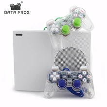 Données Grenouille 2017 Nouveau 4 GB Vidéo Jeu Console TV Consoles avec 600 Jeux Gamepad Transparent Famille Lecteur pour GBA/NEOGEO/NES/SNES