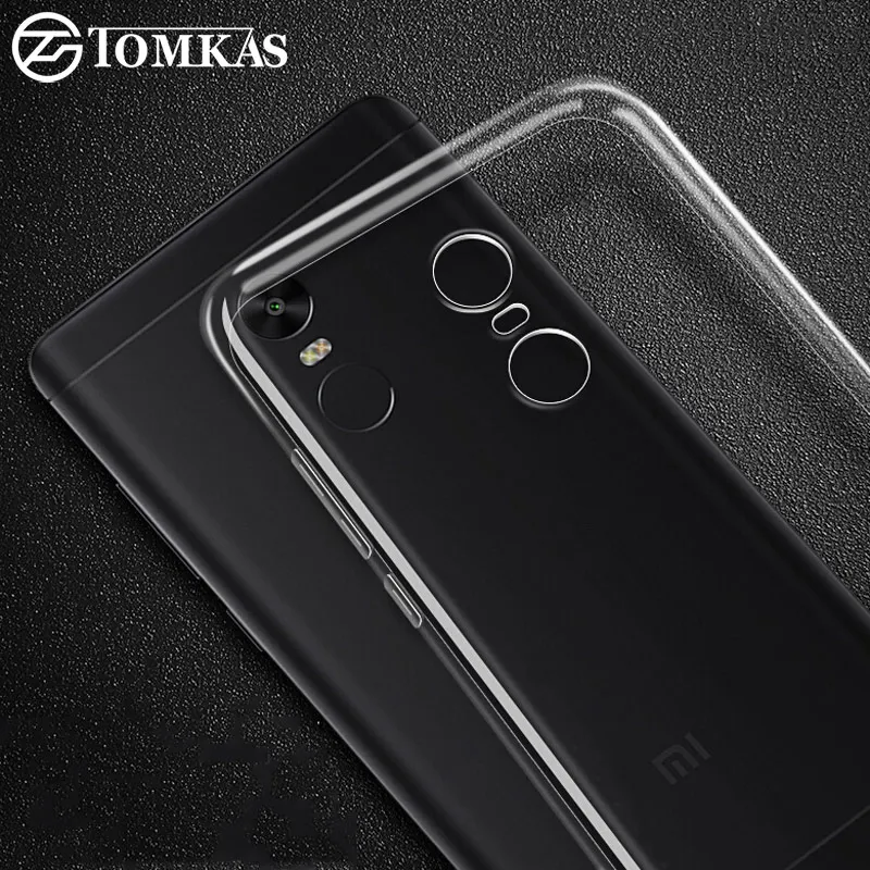 

TOMKAS Silicone TPU Case For Xiaomi Redmi 4 4X Mi 5 A1 6 Cases Cover Transparent Fitted Case For Xiaomi Redmi Note 4 Case
